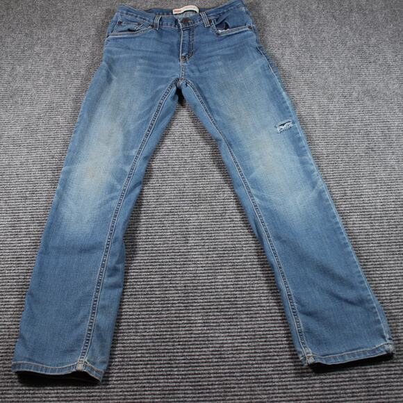 Levi’s 511 Jeans Boys 16 Regular Blue Slim Stretch Distressed W28 L30 - Picture 2 of 12